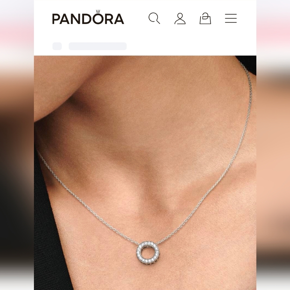 Pandora Pavé Circle Collier Necklace
